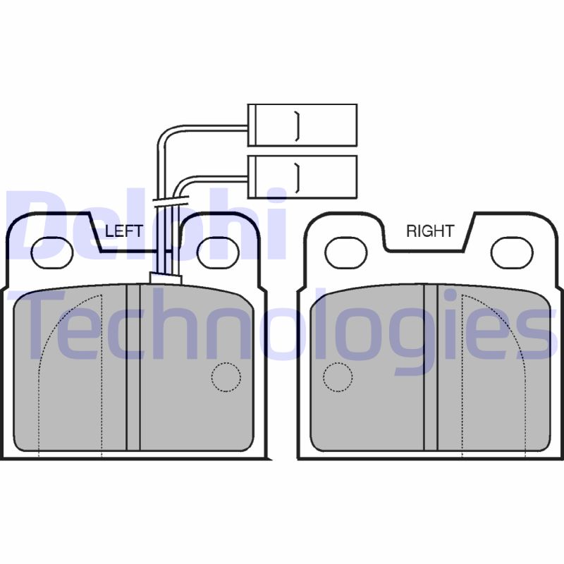 Remblokset Delphi Diesel LP484