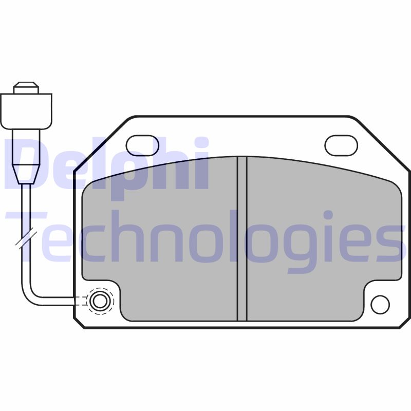 Remblokset Delphi Diesel LP487