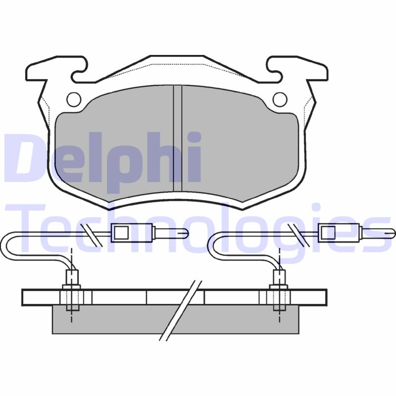 Remblokset Delphi Diesel LP491