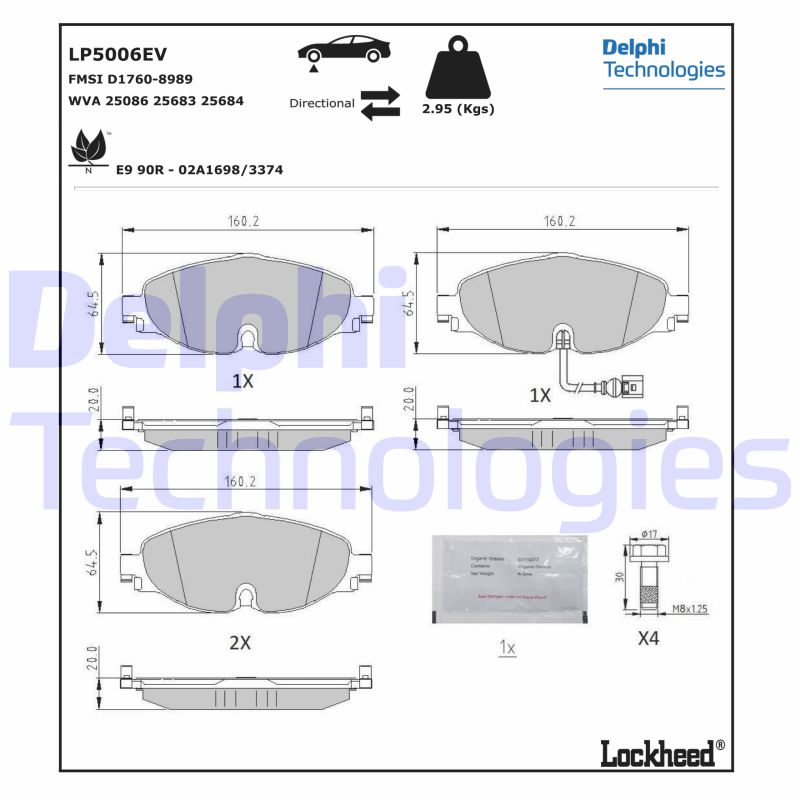 Remblokset Delphi Diesel LP5006EV