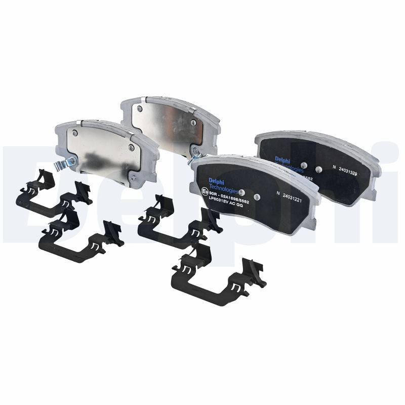 Remblokkenset, schijfrem Delphi Diesel LP5031EV