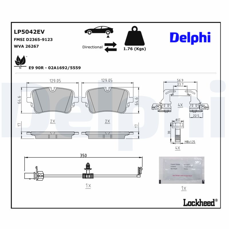 Remblokset Delphi Diesel LP5042EV