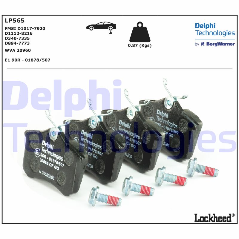 Delphi Diesel Remblokset LP565