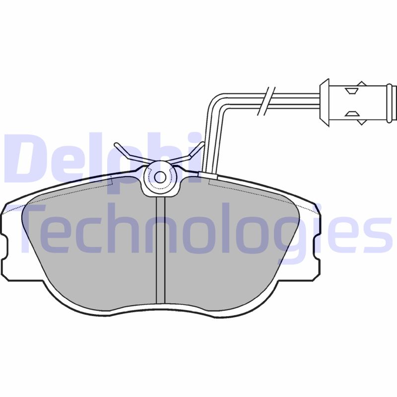 Remblokset Delphi Diesel LP598