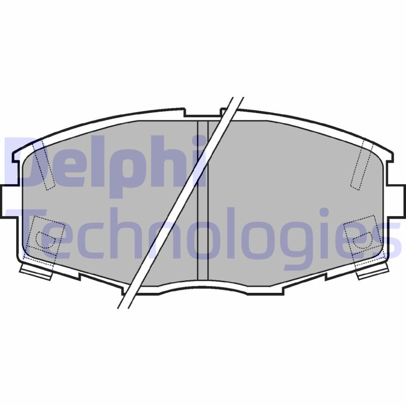 Remblokset Delphi Diesel LP614