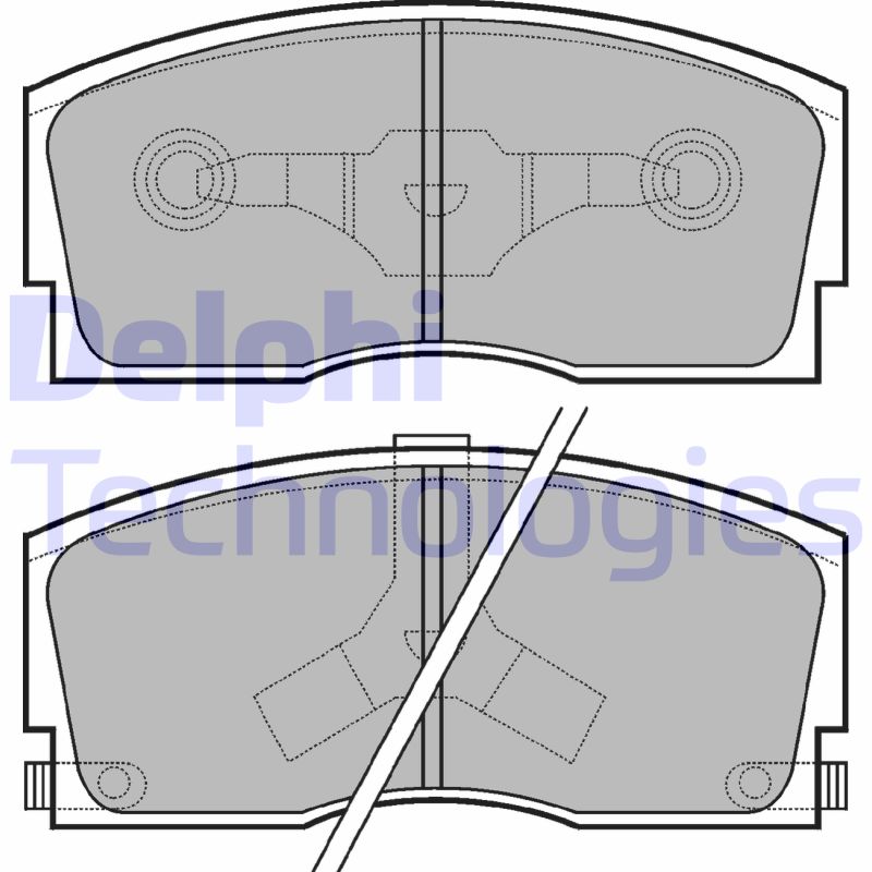 Remblokset Delphi Diesel LP626