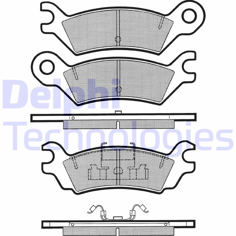 Remblokset Delphi Diesel LP631