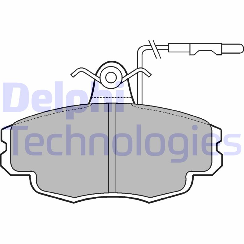 Remblokset Delphi Diesel LP695