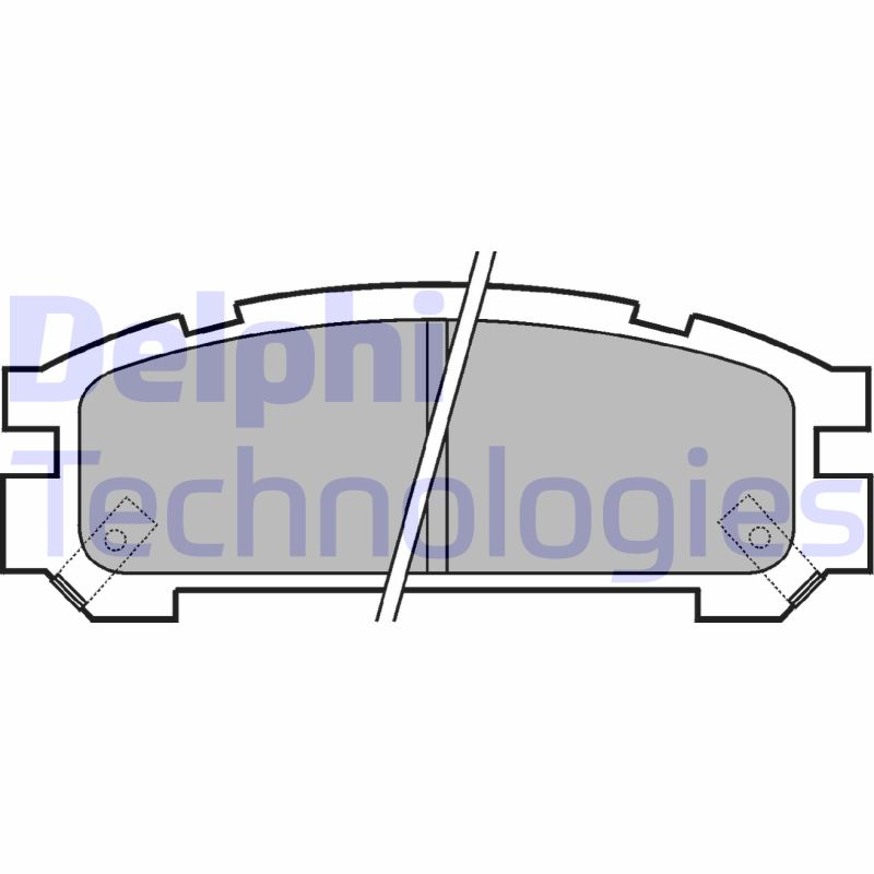 Remblokset Delphi Diesel LP814