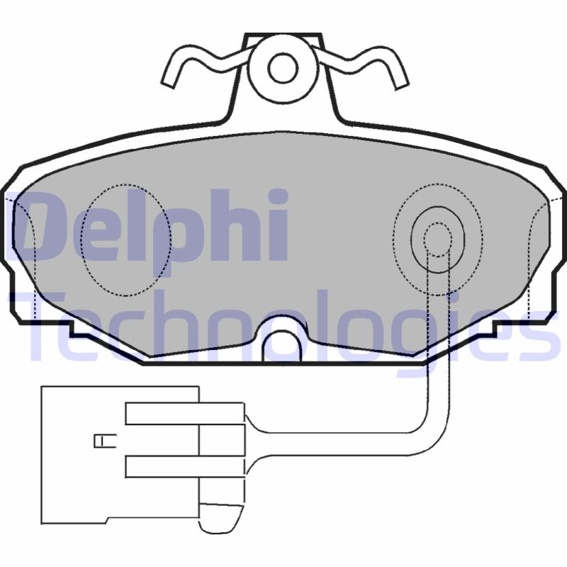 Remblokset Delphi Diesel LP868