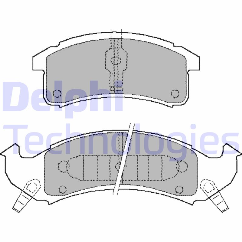 Remblokset Delphi Diesel LP897