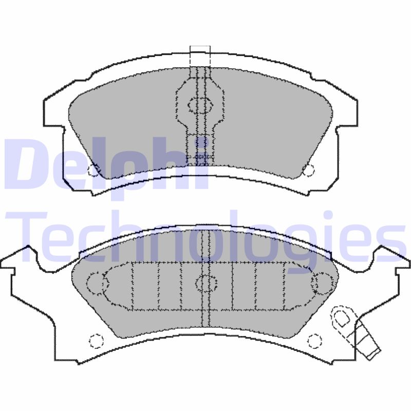Remblokset Delphi Diesel LP898