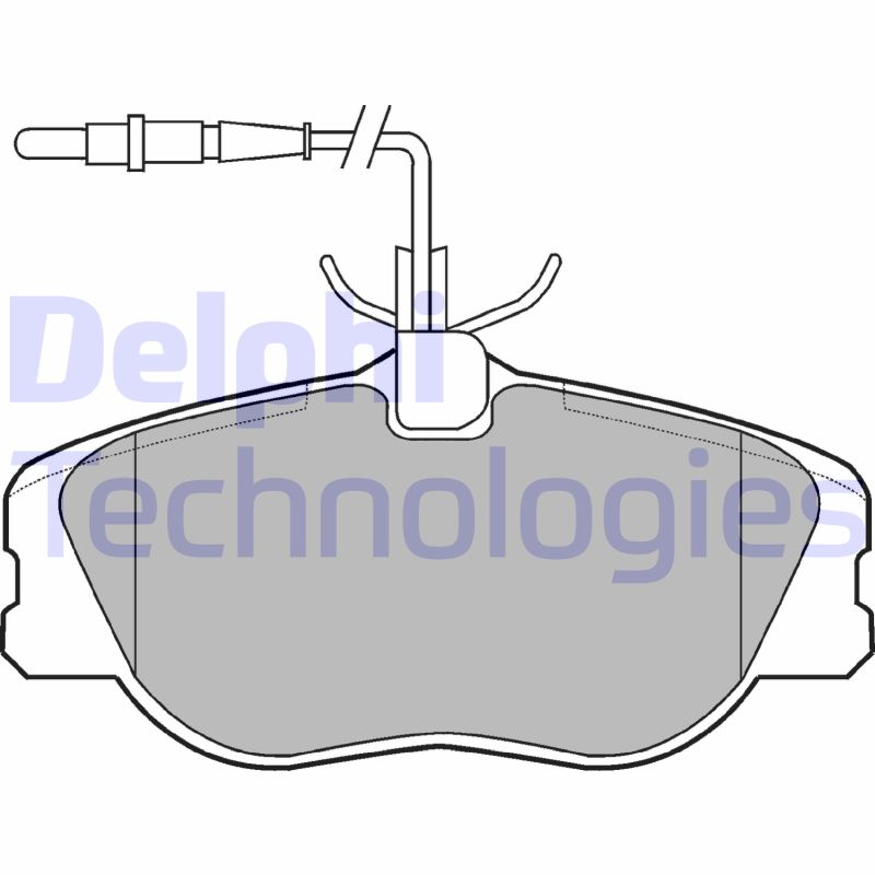 Remblokset Delphi Diesel LP909