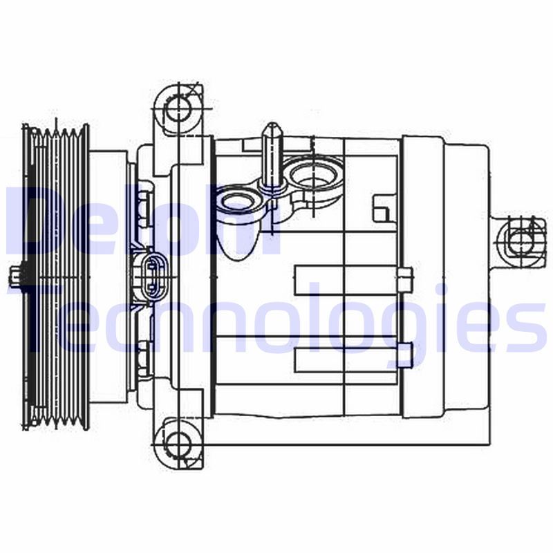 Airco compressor Delphi Diesel TSP0155984