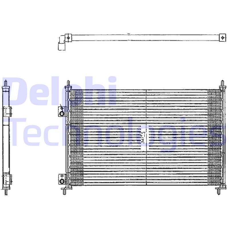 Airco condensor Delphi Diesel TSP0225209