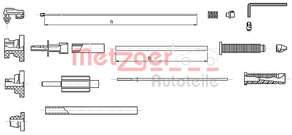 Gaskabel Metzger 10.1179