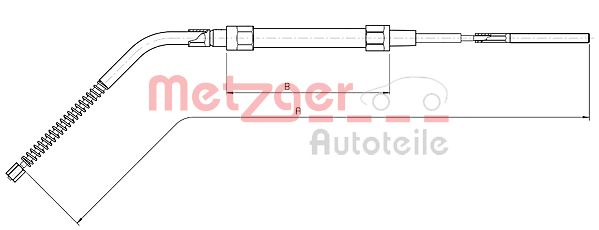 Handremkabel Metzger 10.4134