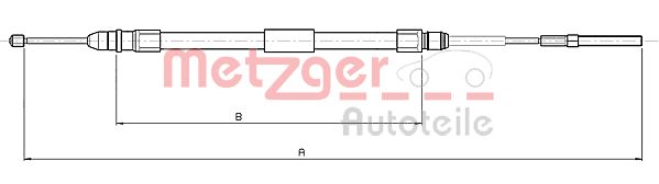 Handremkabel Metzger 10.4137
