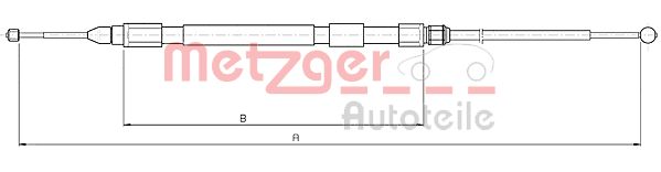 Handremkabel Metzger 10.4158