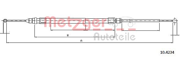 Handremkabel Metzger 10.4234