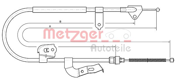 Handremkabel Metzger 10.4511