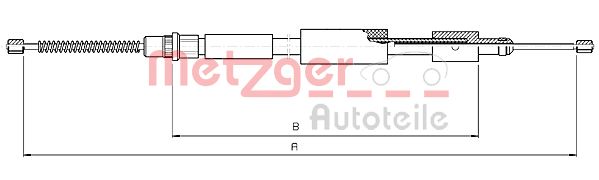 Handremkabel Metzger 10.4573
