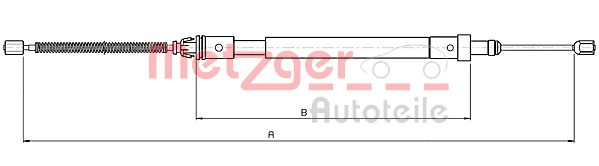 Handremkabel Metzger 10.4575