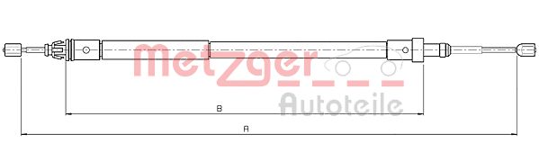 Handremkabel Metzger 10.4581