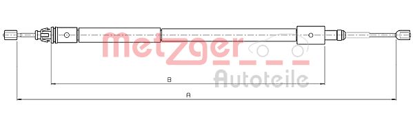 Handremkabel Metzger 10.4582