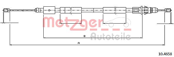 Handremkabel Metzger 10.4658