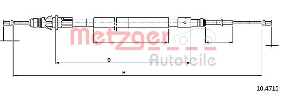 Handremkabel Metzger 10.4715