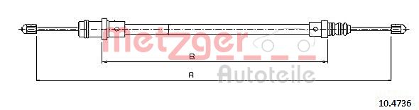 Handremkabel Metzger 10.4736