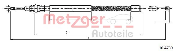 Handremkabel Metzger 10.4739