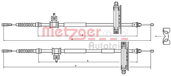 Handremkabel Metzger 10.5359