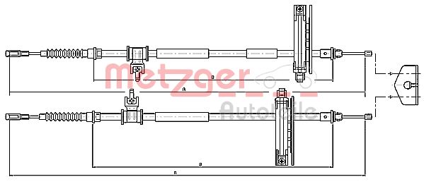 Handremkabel Metzger 10.5362