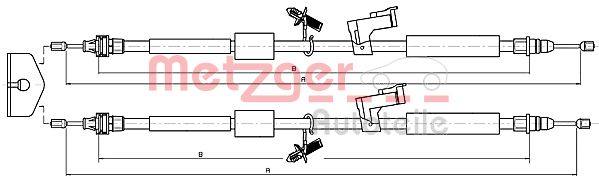 Handremkabel Metzger 10.5370