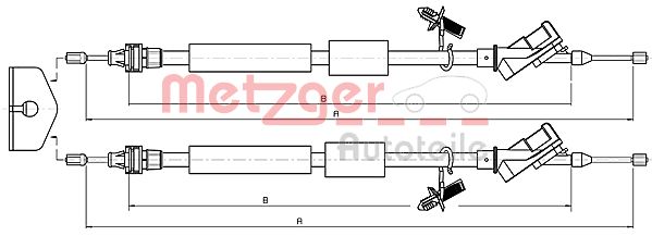 Handremkabel Metzger 10.5371