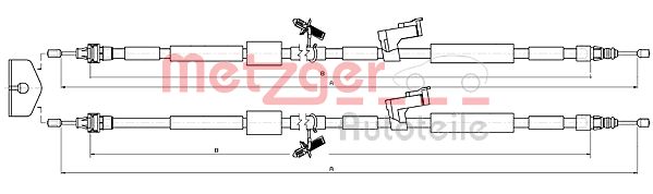 Handremkabel Metzger 10.5452