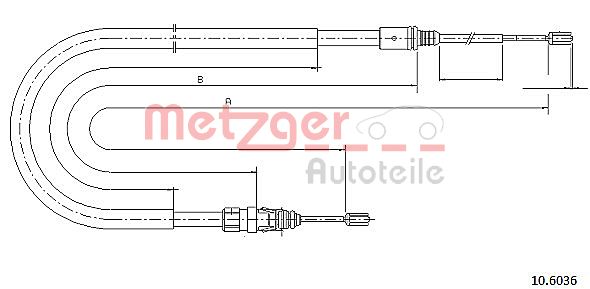 Handremkabel Metzger 10.6036