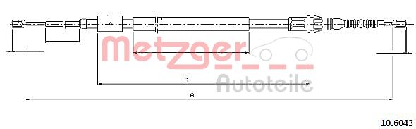 Handremkabel Metzger 10.6043