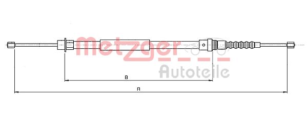 Handremkabel Metzger 10.6217