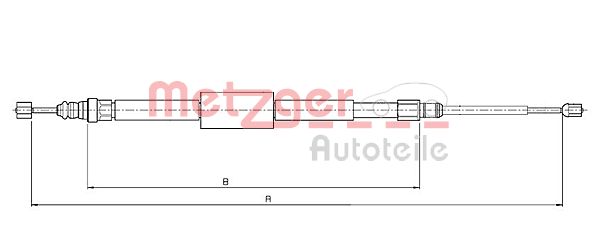 Handremkabel Metzger 10.6687