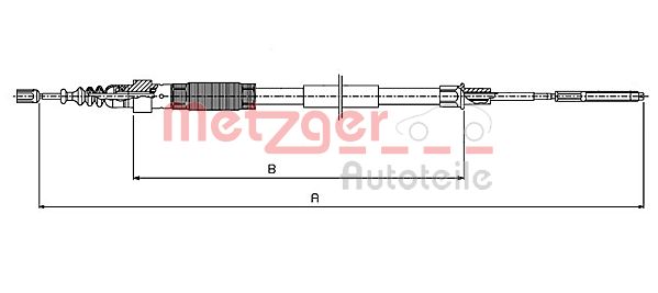 Handremkabel Metzger 10.7408