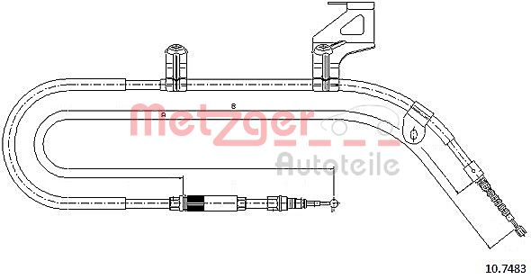 Handremkabel Metzger 10.7483