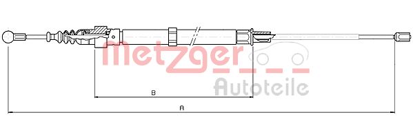 Handremkabel Metzger 10.7508