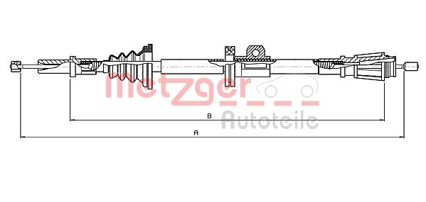 Handremkabel Metzger 10.8061