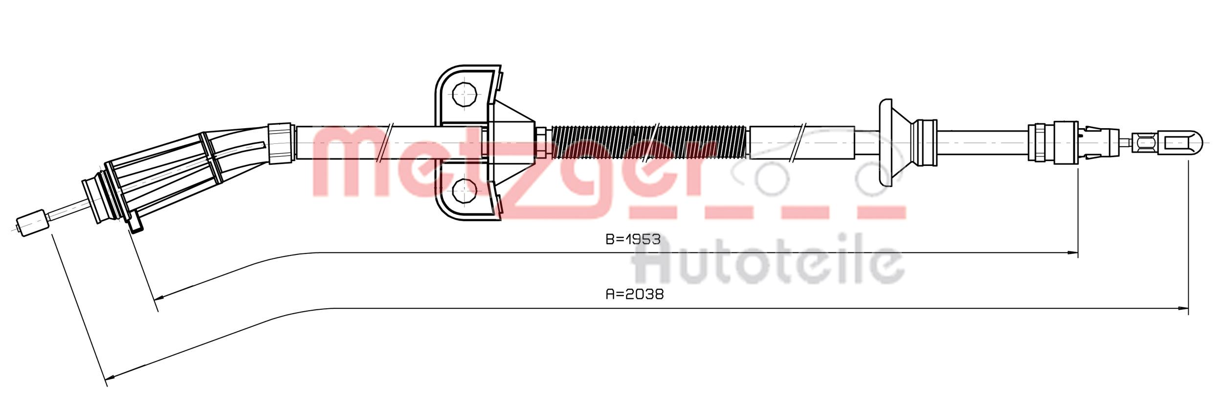 Handremkabel Metzger 10.8070