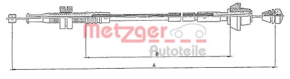 Gaskabel Metzger 10.0152