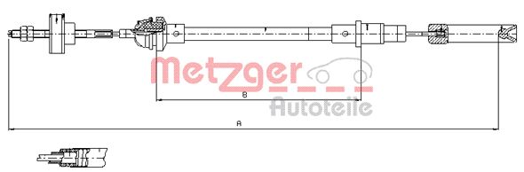 Koppelingskabel Metzger 10.338