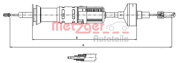 Koppelingskabel Metzger 10.3412